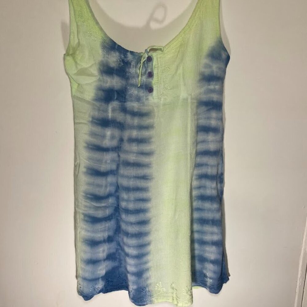 Blue Water Beach Tie Dye Dress